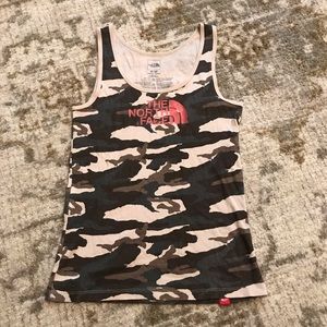 North Face camo tank top